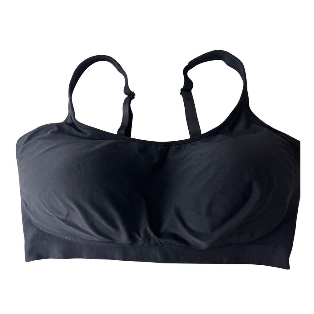 Body & Bra Comfort Bra‎ Womens 4XL Black Adjustable Straps Seamless